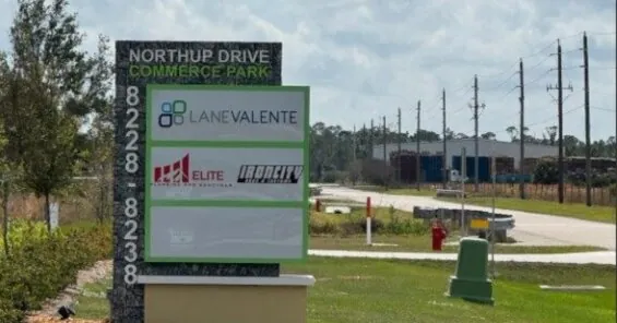 Lane Valente business sign in Punta Gorda