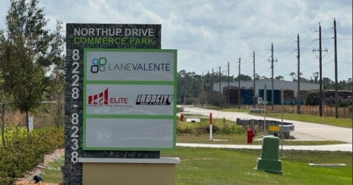 Lane Valente business sign in Punta Gorda
